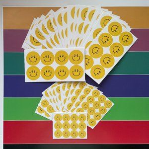 Happy Face Stickers, Smiley Face Sticker Pack, Happy Face Party Stickers